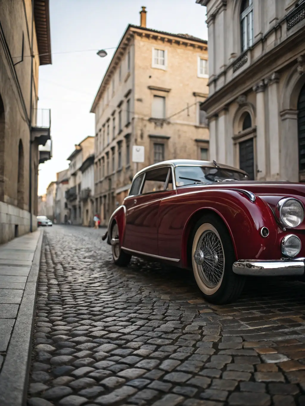 A photograph of the Delahaye fire truck from 1929, showcasing its restored condition and highlighting its historical significance.